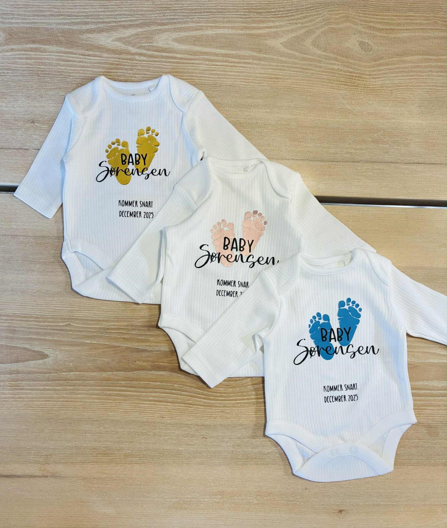 Babybody med fødder