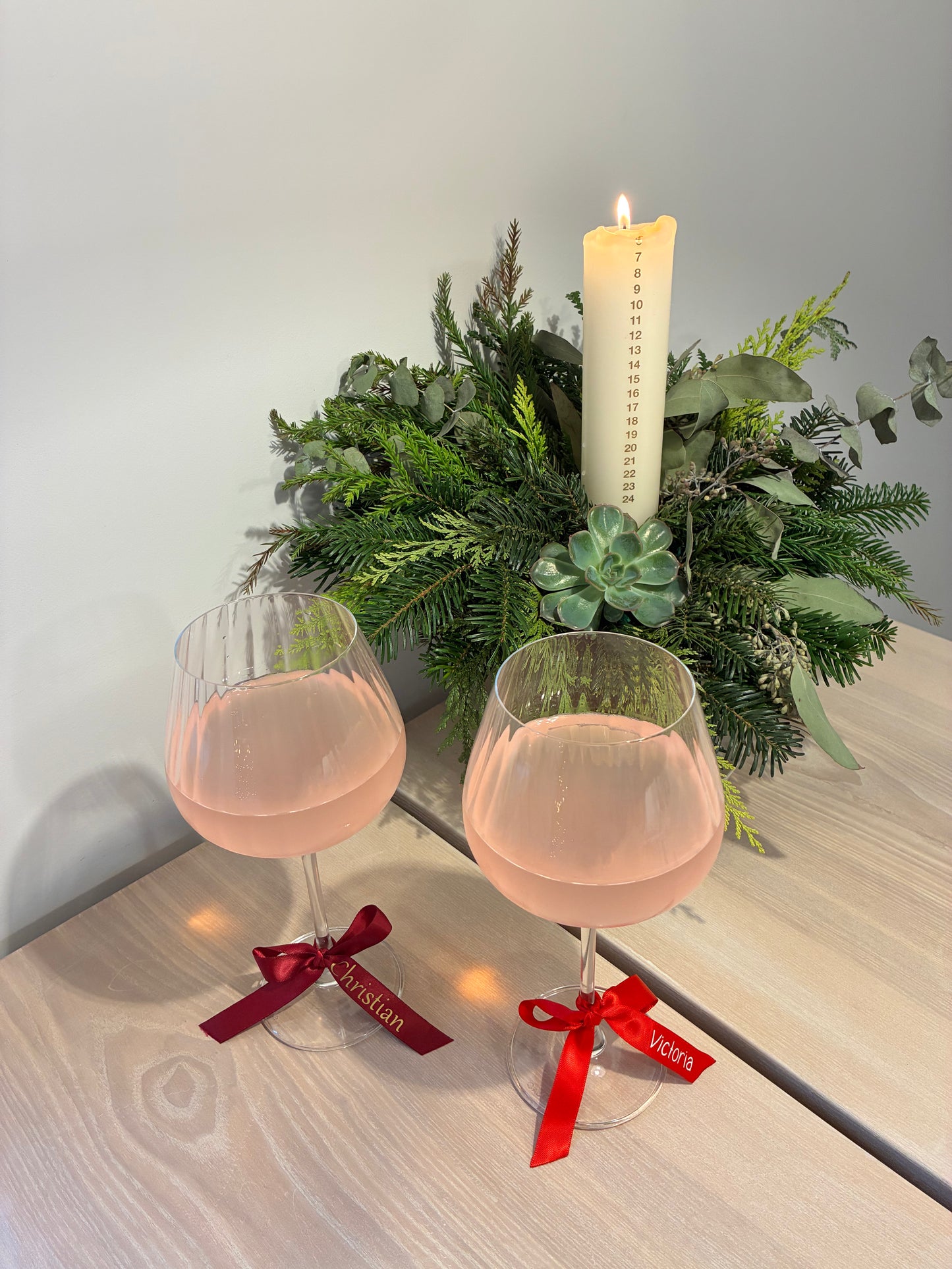 Sløjfe - Bordkort / Glasmærke