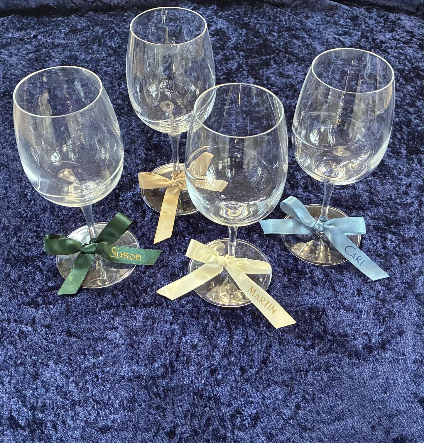 Sløjfe - Bordkort / Glasmærke